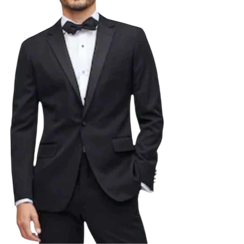 Bonobos • Capstone Italian Wool Tuxedo Jacket Black Peak Lapel